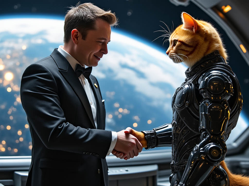 Catalorian Grok Meme Photo Generation